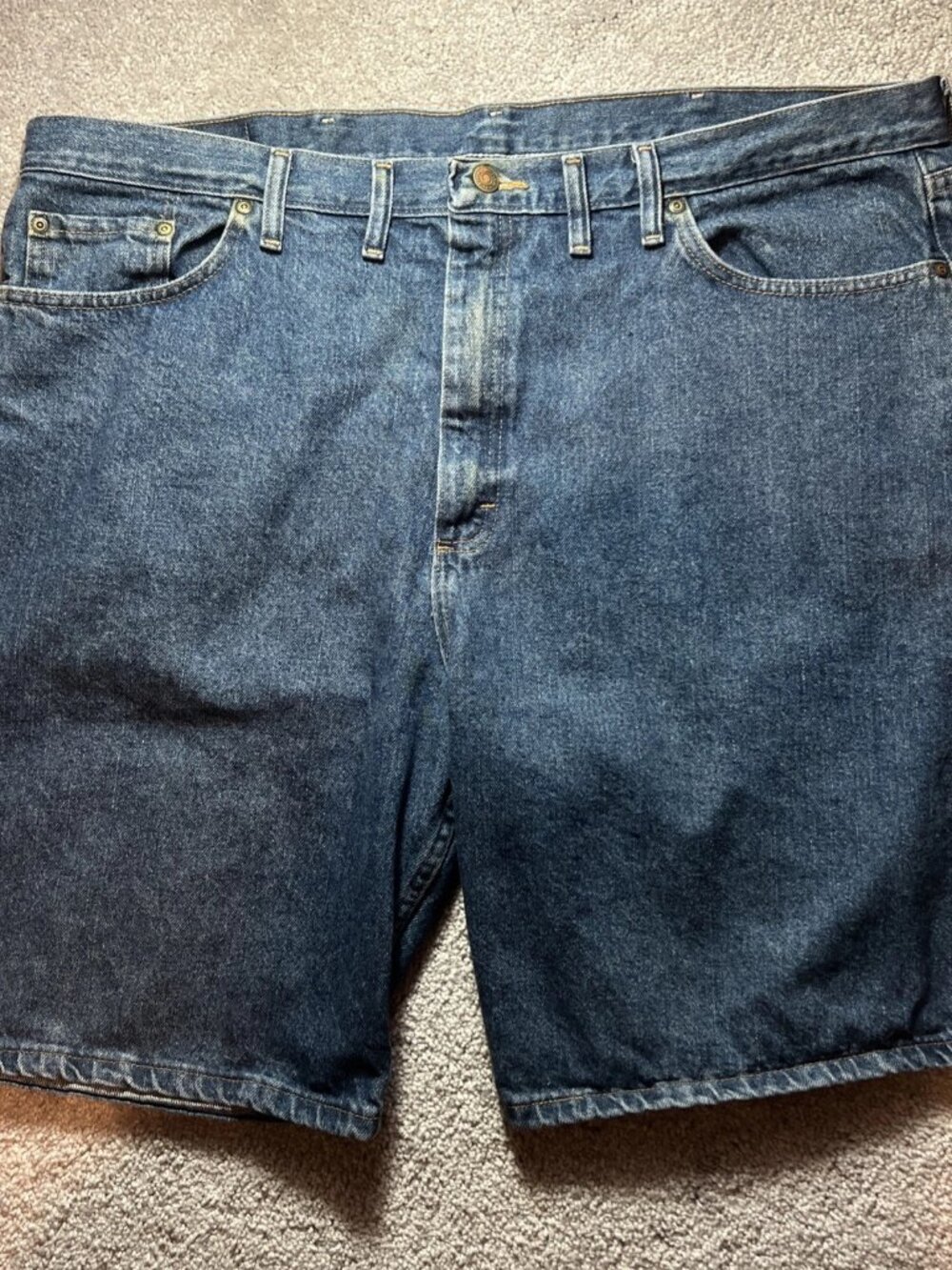 Wrangler Men's Relaxed Fit 5-Pocket Blue Jeans Shorts Size 44